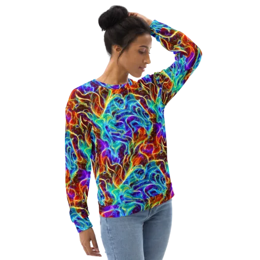 Aurora Fracture on a Sweatshirt