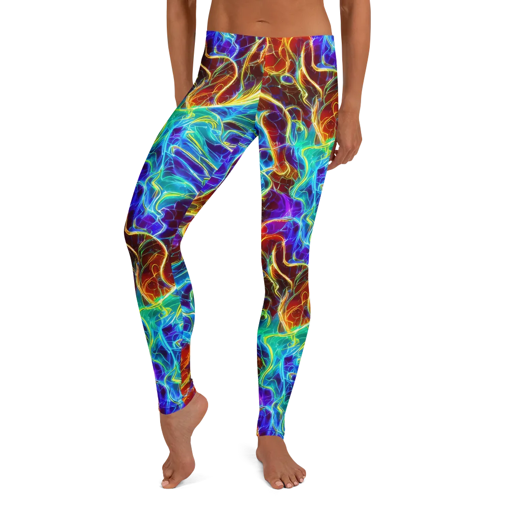 Aurora Fracture on Leggings — Front