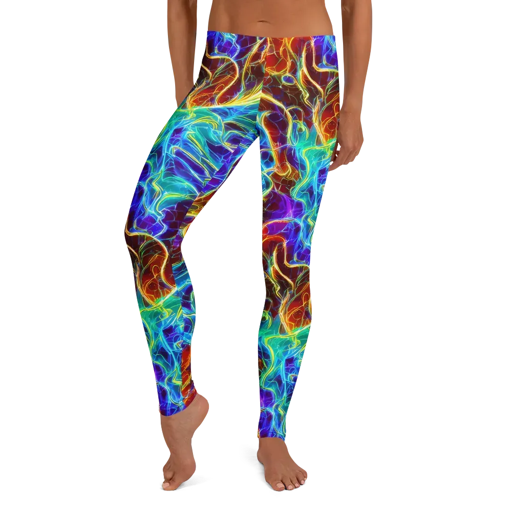 Aurora Fracture on Leggings — Front