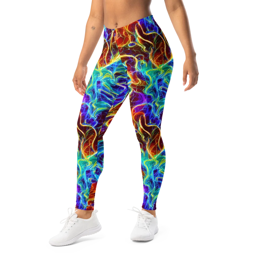 Aurora Fracture on Leggings — Left Front
