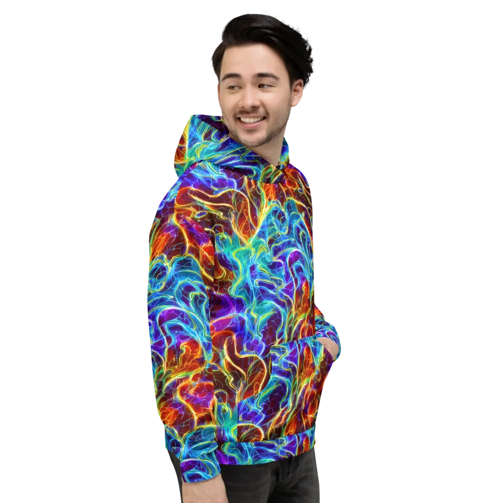 Aurora Fracture on Hoodie — Right