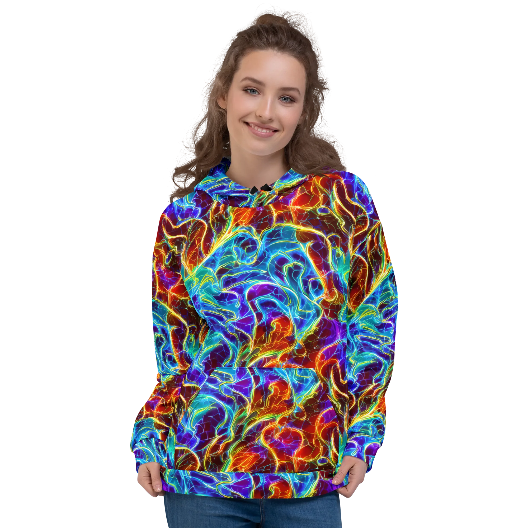 Aurora Fracture on Hoodie — Front