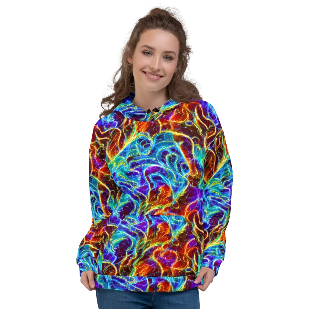 Aurora Fracture on Hoodie — Front