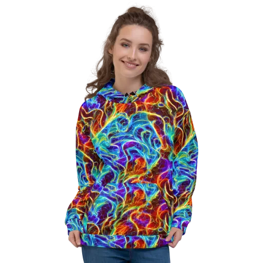 Aurora Fracture on a Hoodie