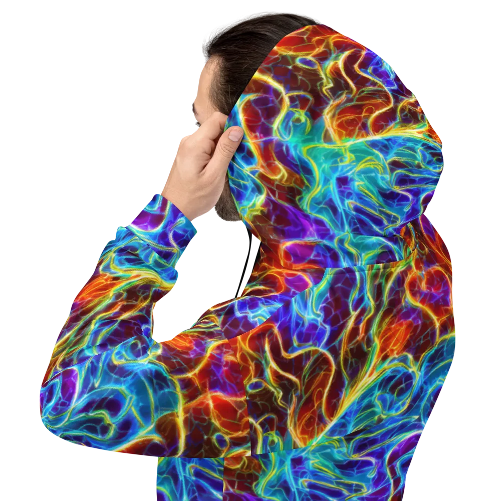 Aurora Fracture on Hoodie — Back