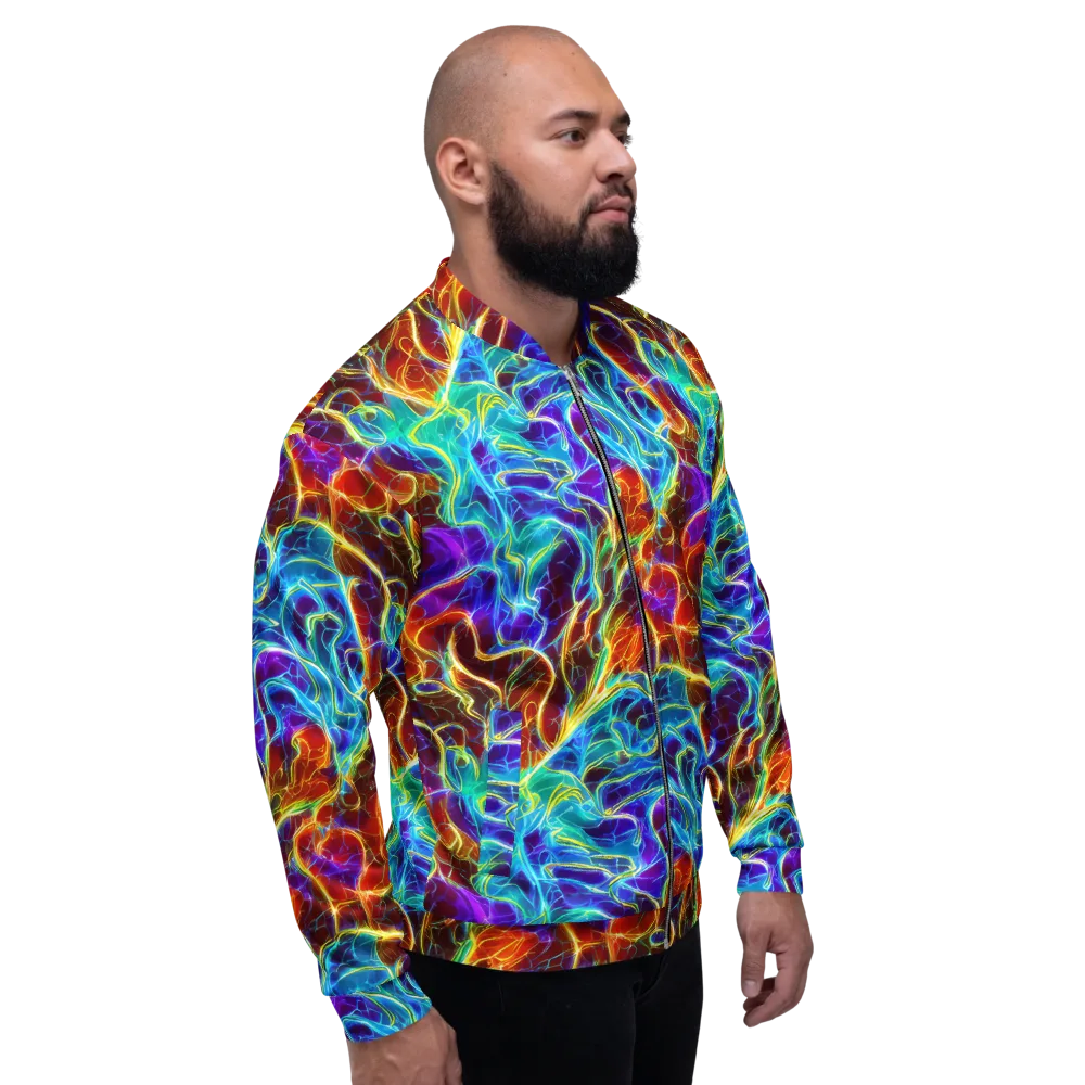 Aurora Fracture on Bomber Jacket — Right