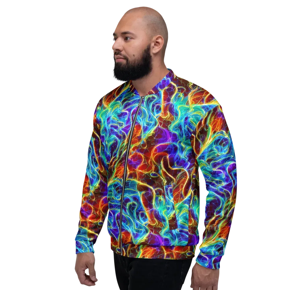 Aurora Fracture on Bomber Jacket — Left