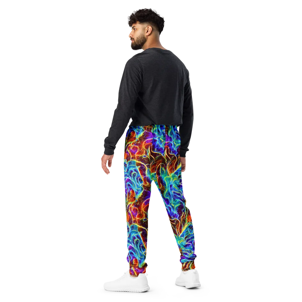Aurora Fracture on Men's Joggers — Back