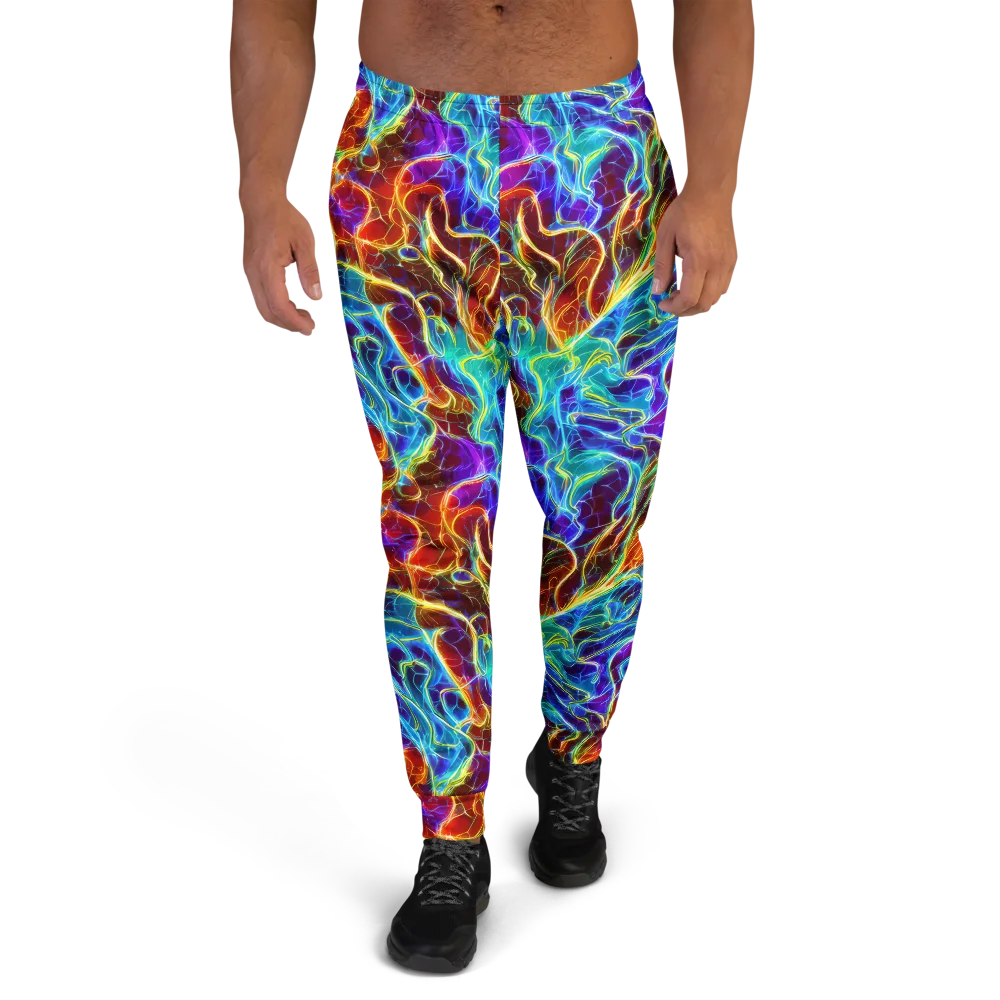 Aurora Fracture on Men's Joggers — Front