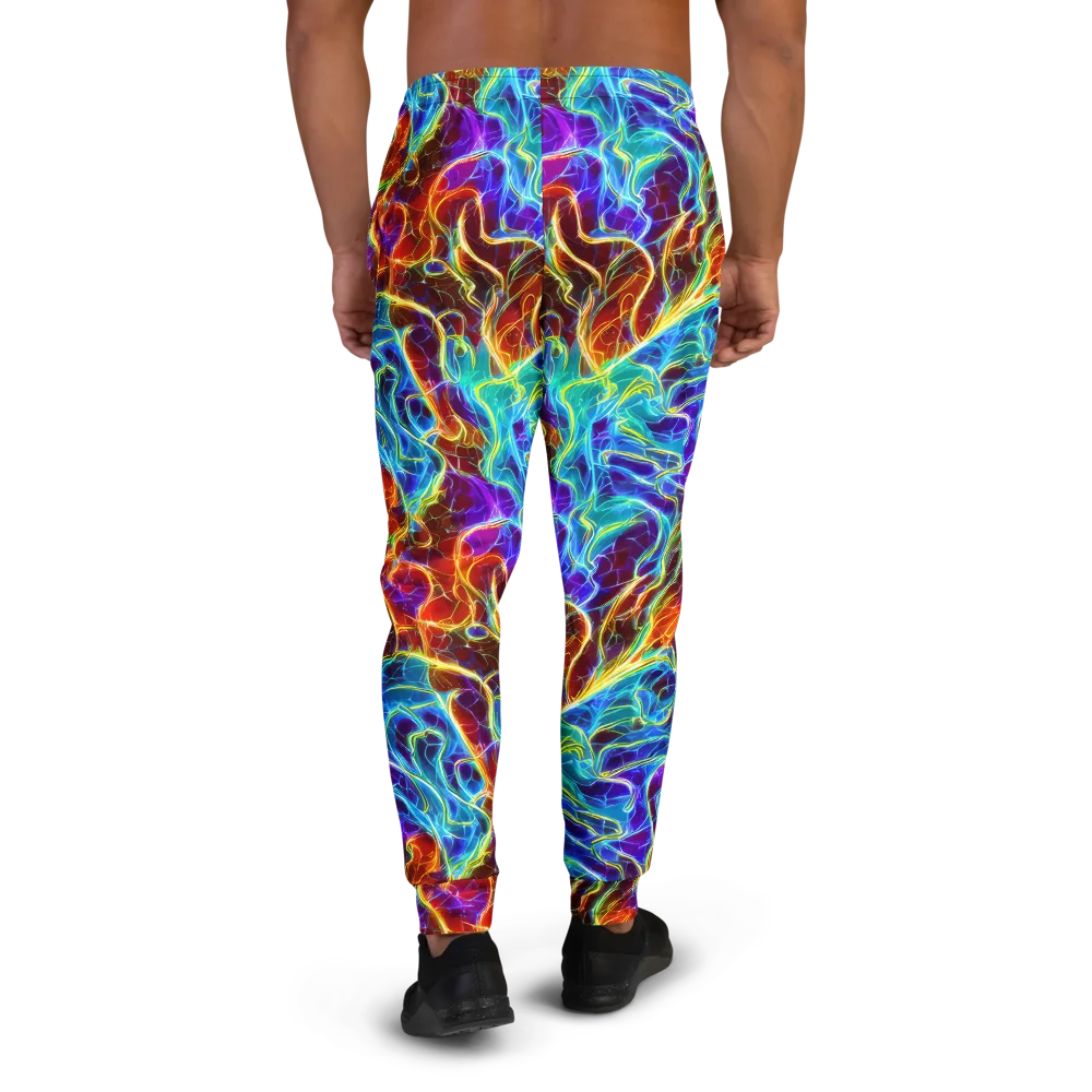 Aurora Fracture on Men's Joggers — Back