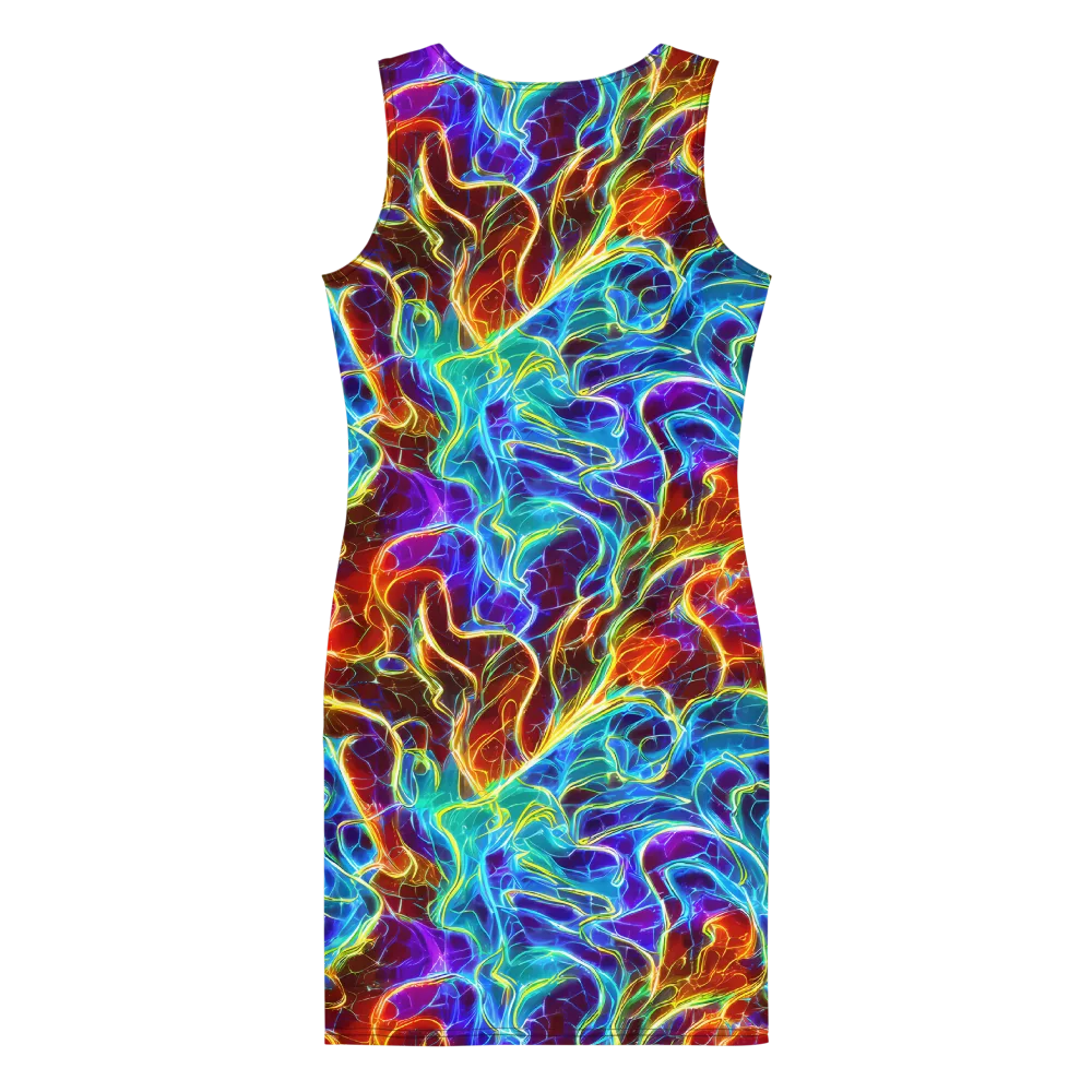Aurora Fracture on Bodycon Dress — Back