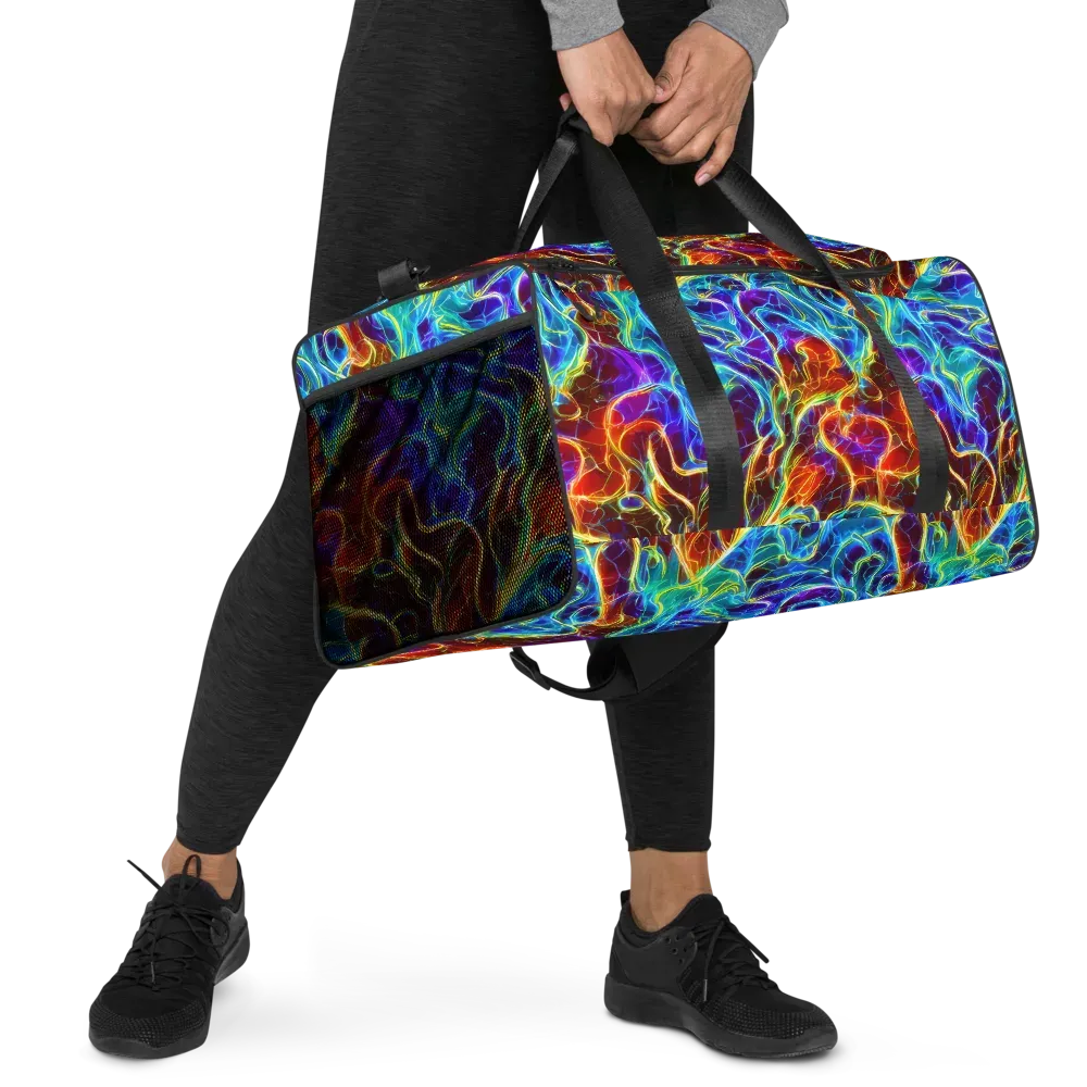 Aurora Fracture on Duffle Bag — Right Front