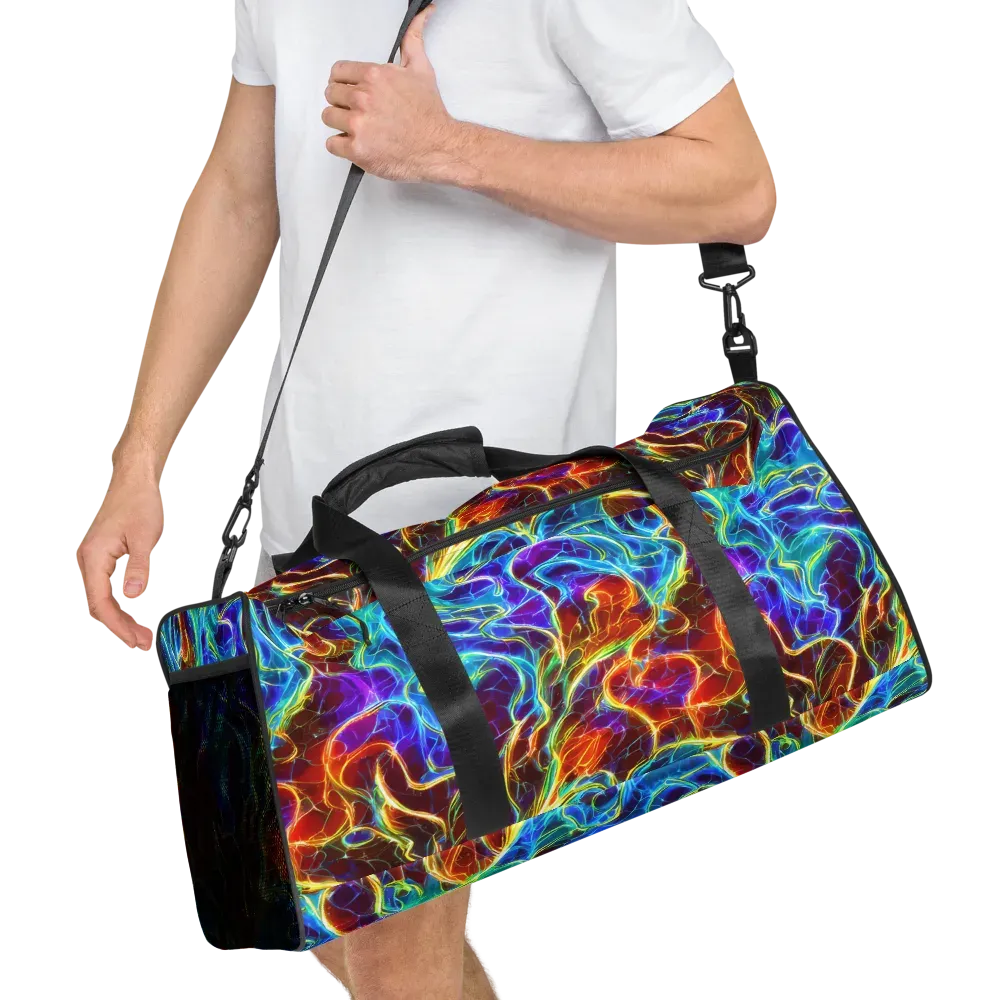 Aurora Fracture on Duffle Bag — Right Front