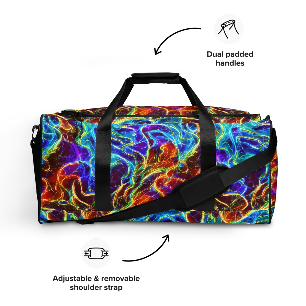 Aurora Fracture on Duffle Bag — Front
