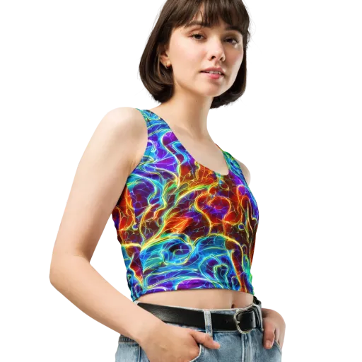 Aurora Fracture on a Crop Top