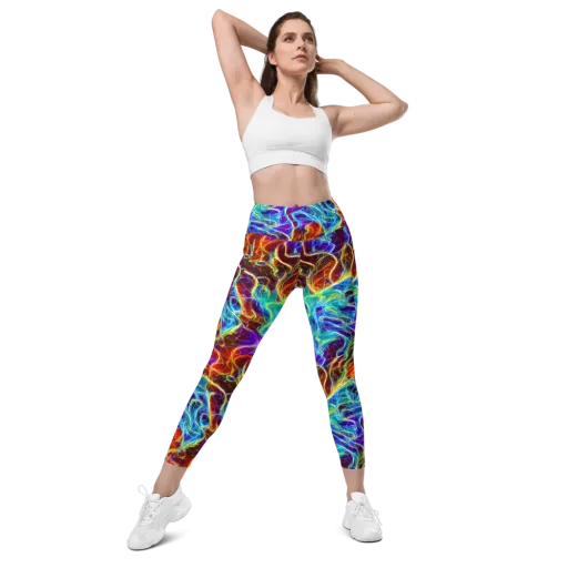 Aurora Fracture on a Leggings with Pockets