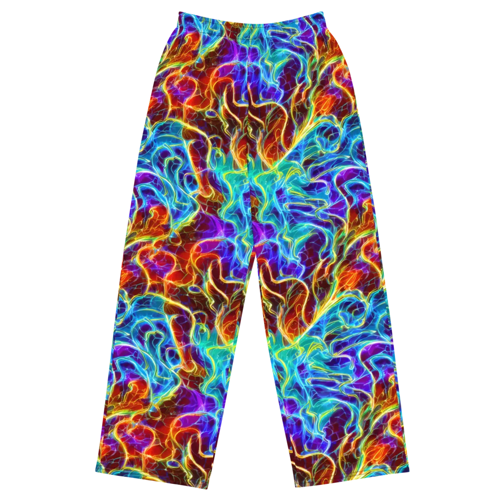 Aurora Fracture on Wide-Leg Pants — Front