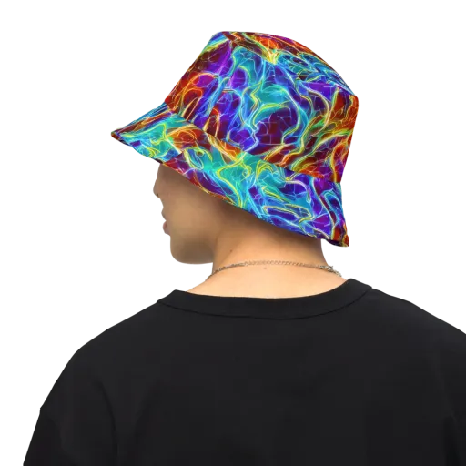 Aurora Fracture on a Reversible Bucket Hat