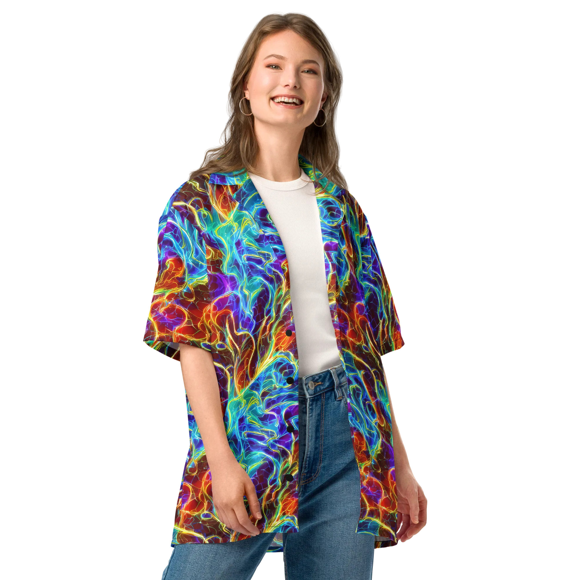 Aurora Fracture on Button Shirt — Front