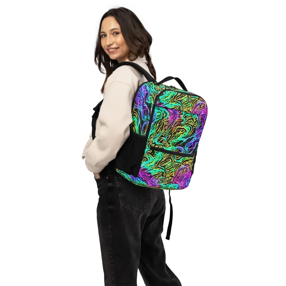 Laser Menagerie on Utility Backpack — Back