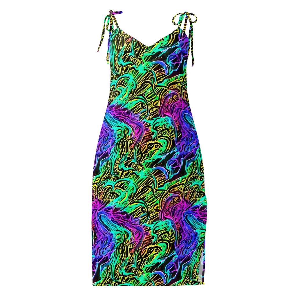 Laser Menagerie on Slip Dress — Front