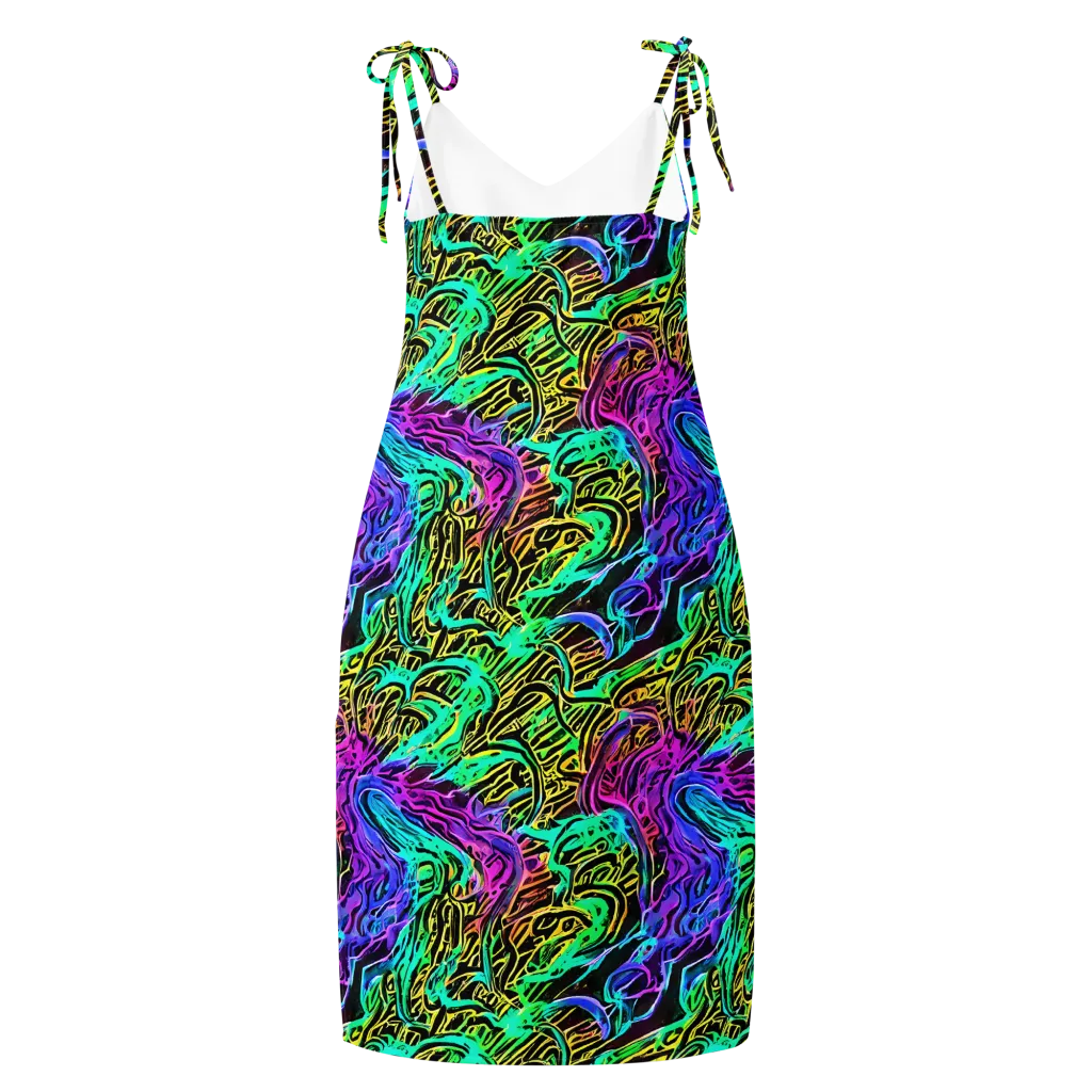 Laser Menagerie on Slip Dress — Back