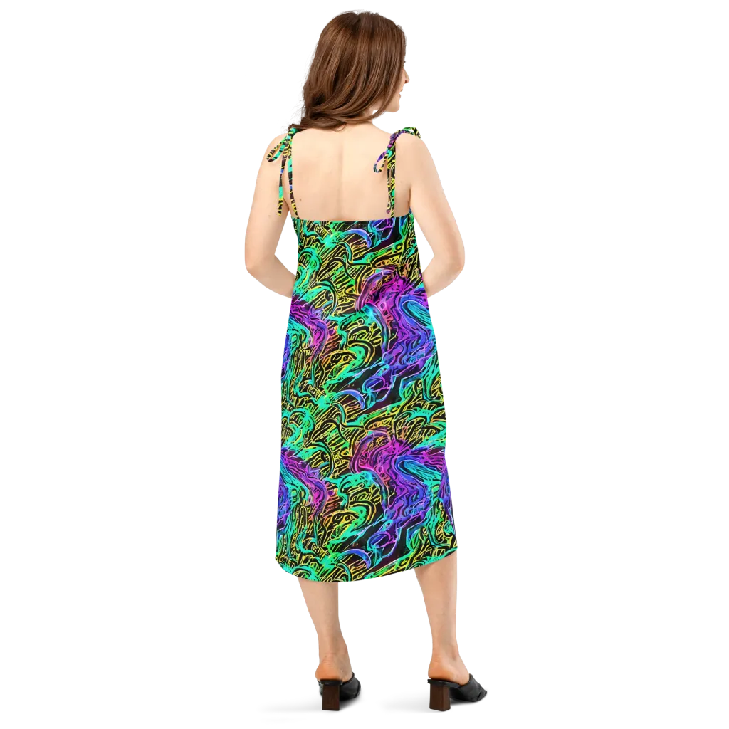 Laser Menagerie on Slip Dress — Back