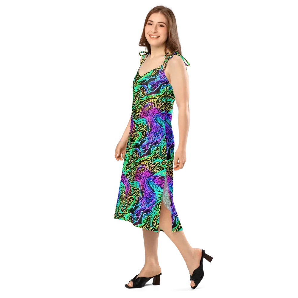 Laser Menagerie on Slip Dress — Left Front