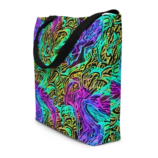 Laser Menagerie on a Large Tote Bag W/ Pocket
