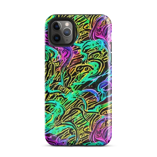 Laser Menagerie on a Tough Case for iPhone®