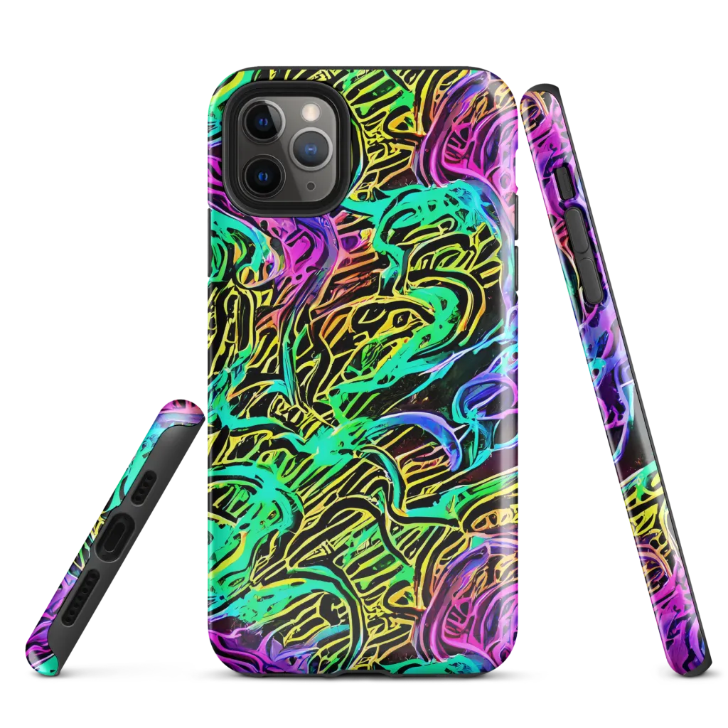 Laser Menagerie on Tough Case for iPhone® — Front