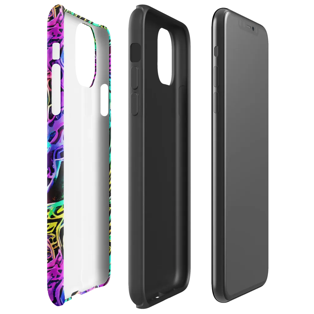 Laser Menagerie on Tough Case for iPhone® — Right
