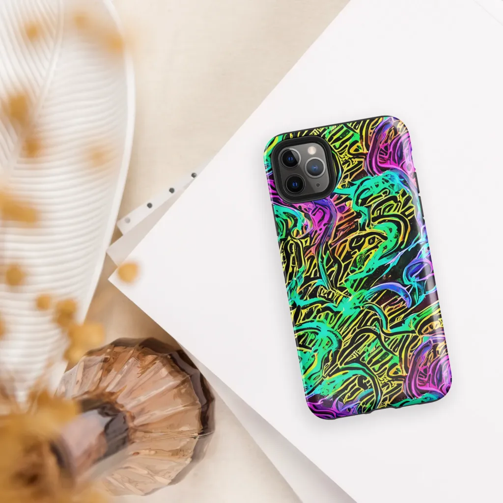Laser Menagerie on Tough Case for iPhone® — Front