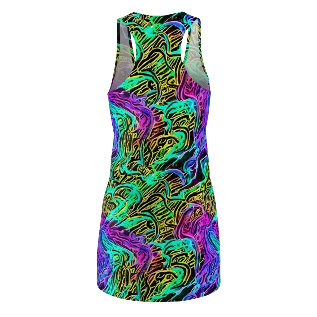 Laser Menagerie on Racerback Dress — Back