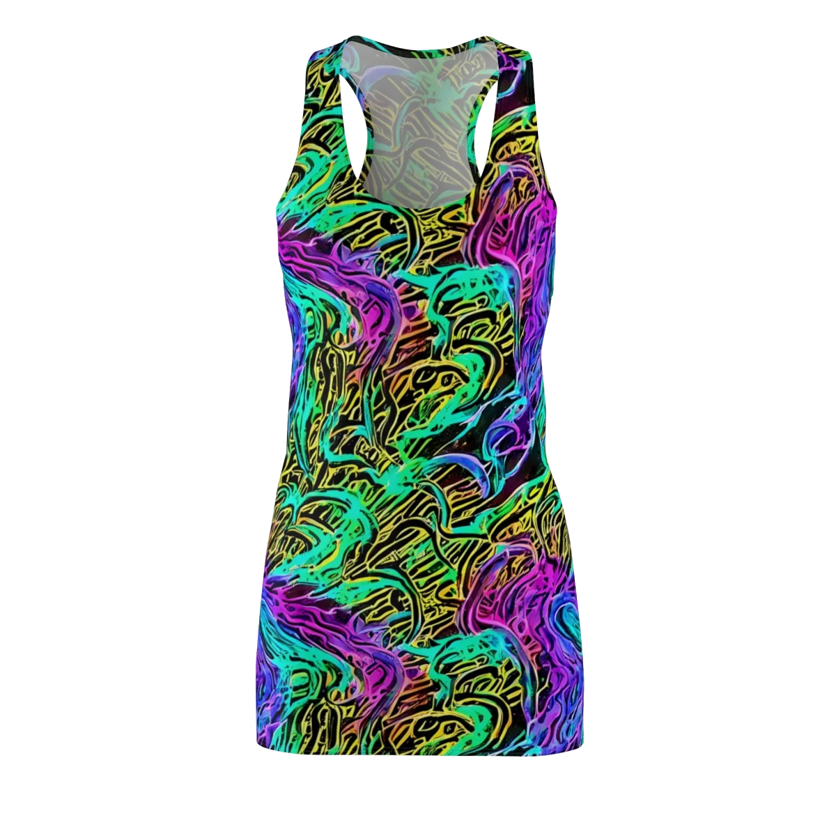 Laser Menagerie on Racerback Dress — Front