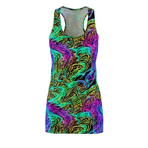 Laser Menagerie on a Racerback Dress