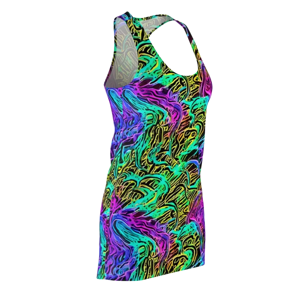 Laser Menagerie on Racerback Dress — Front Side