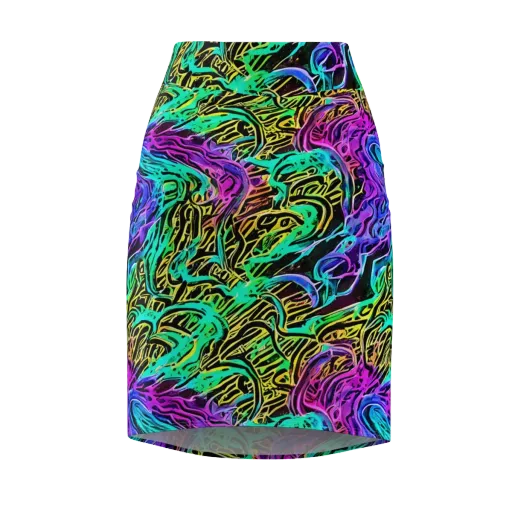 Laser Menagerie on a Pencil Skirt