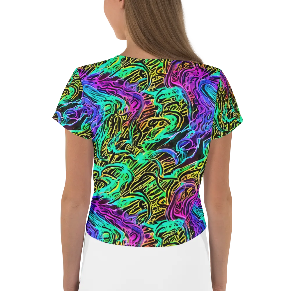 Laser Menagerie on Crop Tee — Back