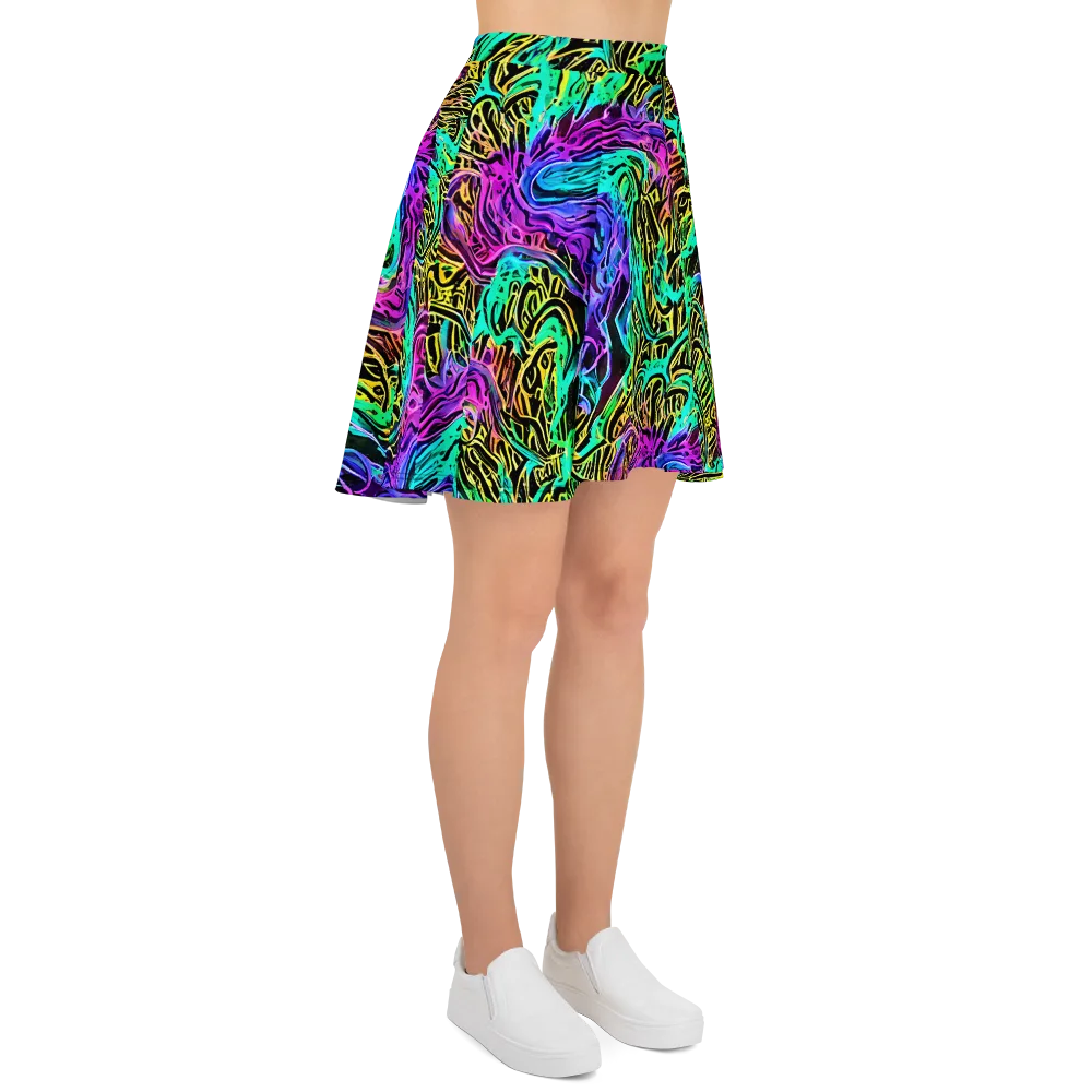 Laser Menagerie on Skater Skirt — Right