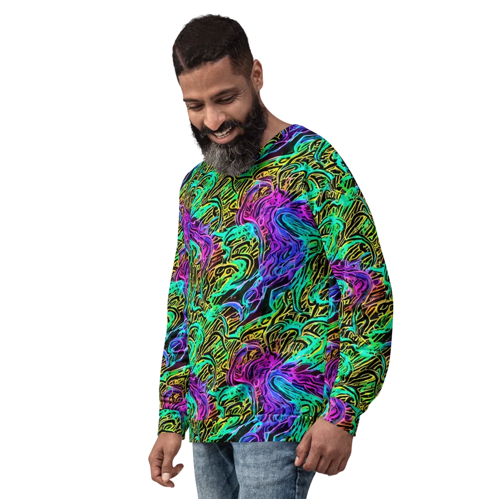 Laser Menagerie on Sweatshirt — Left Front