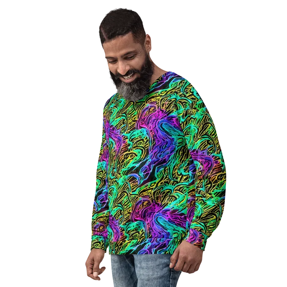 Laser Menagerie on Sweatshirt — Left Front