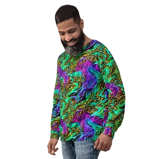 Laser Menagerie on a Sweatshirt