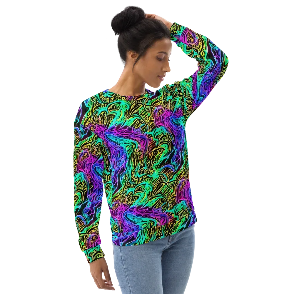 Laser Menagerie on Sweatshirt — Right Front