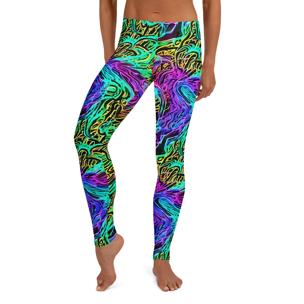 Laser Menagerie on Leggings — Front