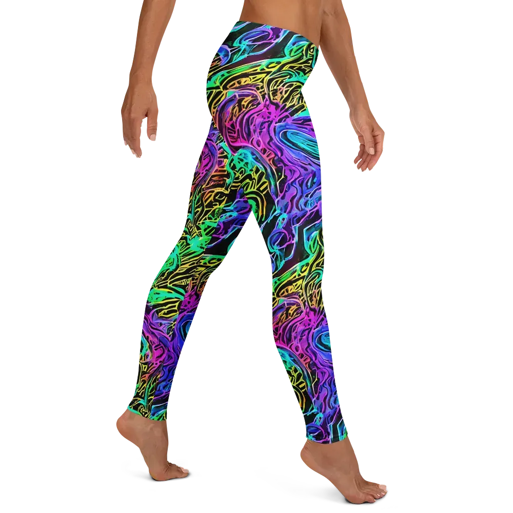 Laser Menagerie on Leggings — Right