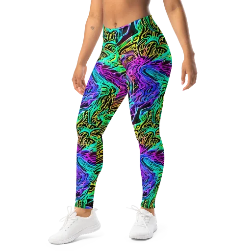 Laser Menagerie on a Leggings