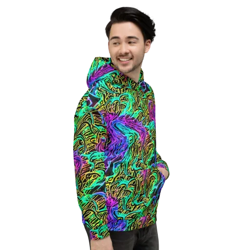Laser Menagerie on a Hoodie