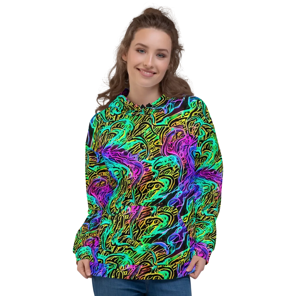 Laser Menagerie on Hoodie — Front