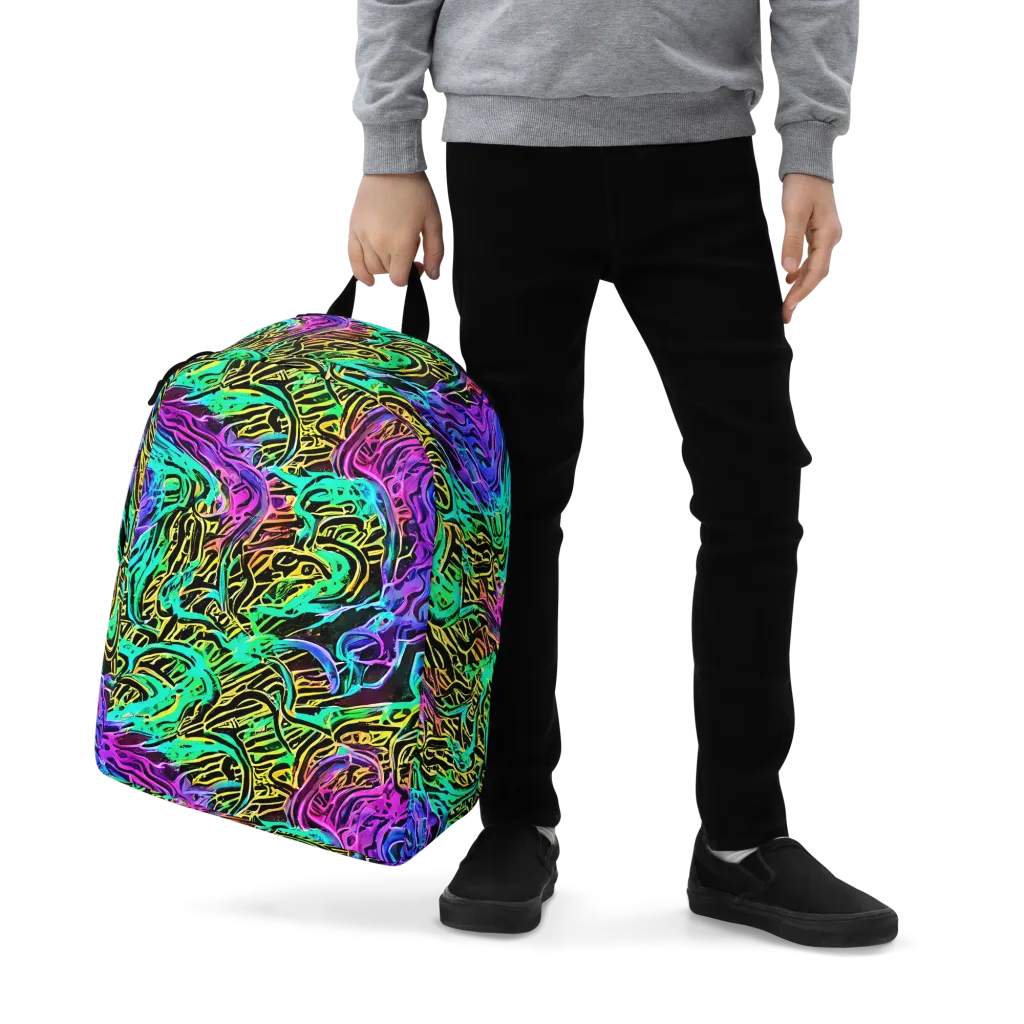 Laser Menagerie on Minimalist Backpack — Zoomed-in